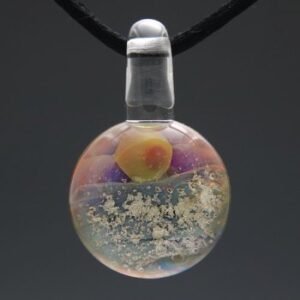 glass cremation pendant sunrise