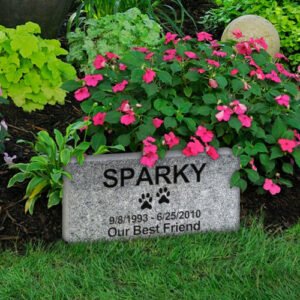 Pet Memorial Garden Stones-Optional Cremains Insert - Pet Urns For